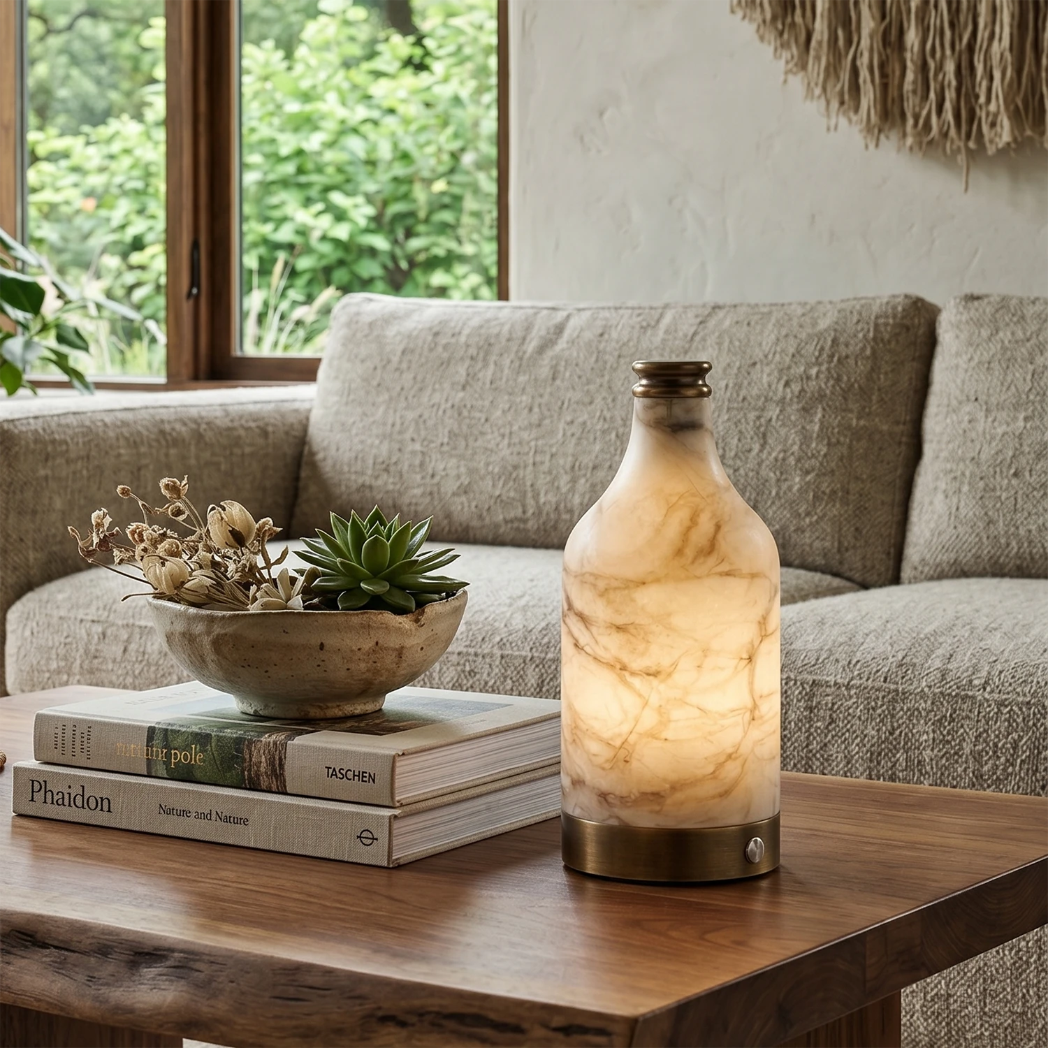 Wine Bottle Alabaster Table Lamp 4