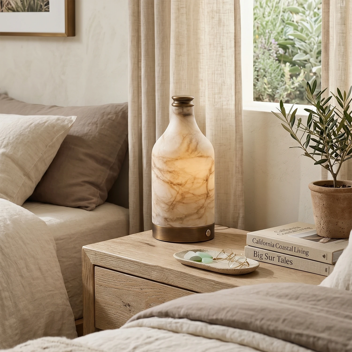 Wine Bottle Alabaster Table Lamp 5
