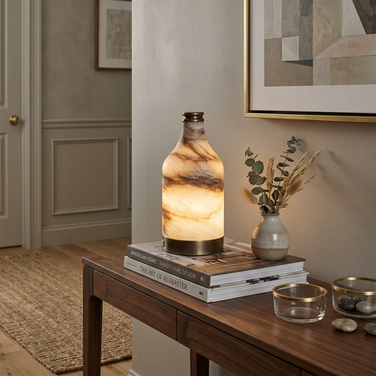 Wine Bottle Alabaster Table Lamp 6