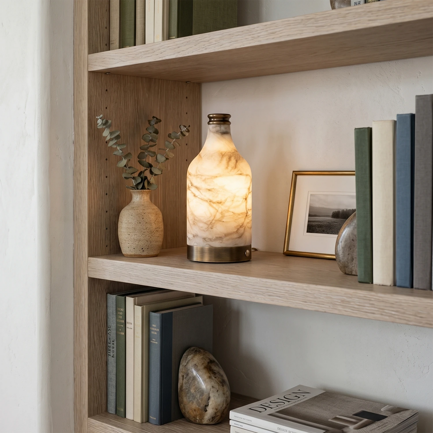 Wine Bottle Alabaster Table Lamp 7