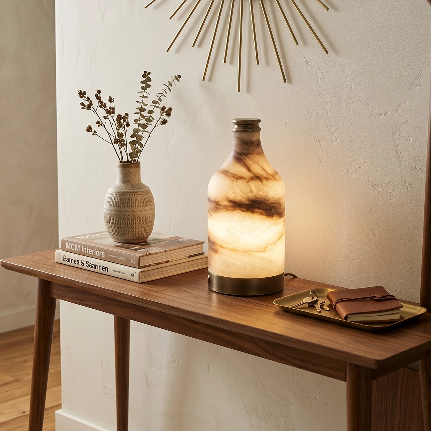 Wine Bottle Alabaster Table Lamp 8