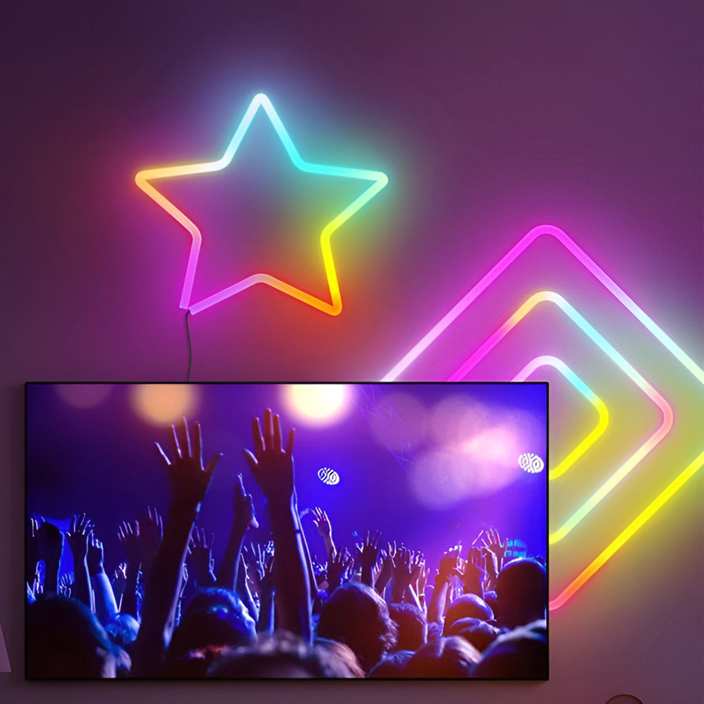 Wireless Control RGB LED Strip Lights Rope Light Flexible DIY Modeling 0