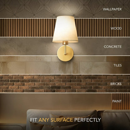 Wireless Fabric Wall Lamp (2 Packs) 3
