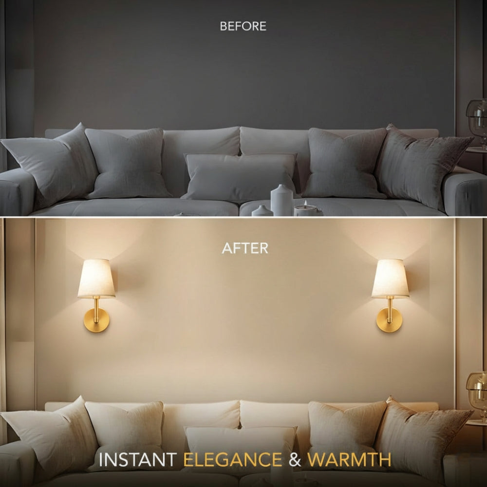 Wireless Fabric Wall Lamp (2 Packs) 4