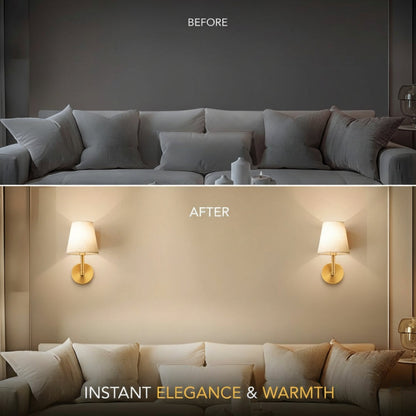 Wireless Fabric Wall Lamp (2 Packs) 4