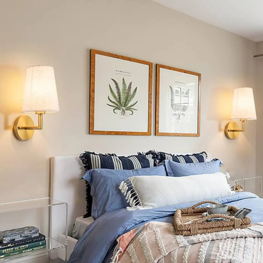 Wireless Fabric Wall Light(2 Packs) 1