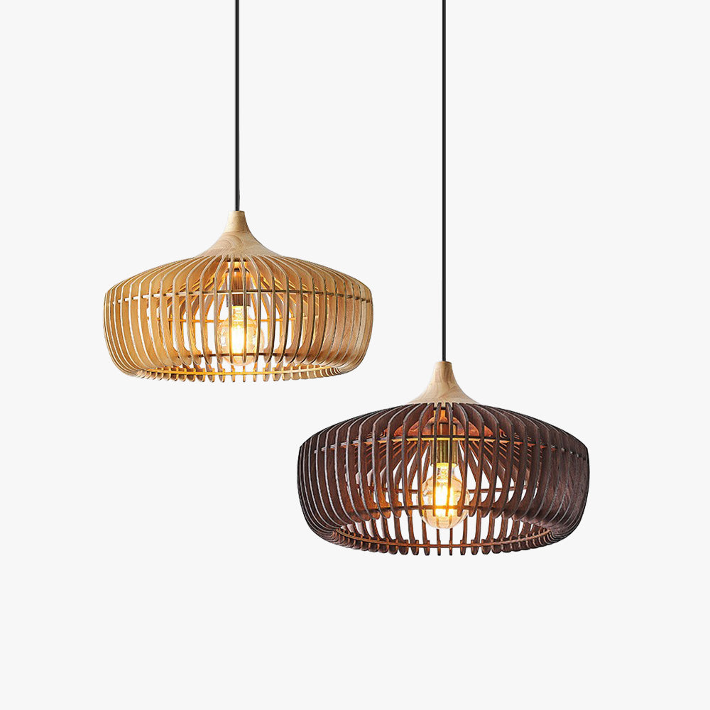 Wood Nordic Japanese Kitchen Pendant Lighting | Minimalist