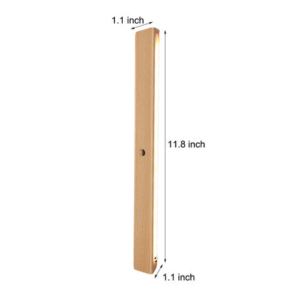 Wood Rectangle Motion Sensor Magnetic Cabinet Lights LED Rechargeable Night Light 4