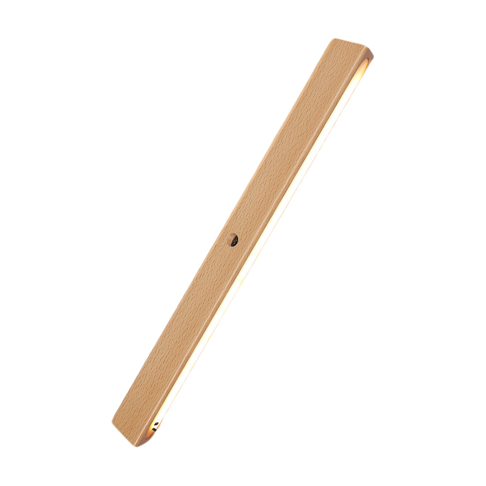 Wood Rectangle Motion Sensor Magnetic Cabinet Lights LED Rechargeable Night Light 5