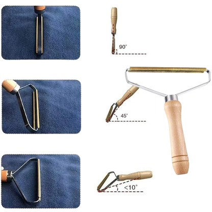 RoyaleGlow Wooden Pet Hair Remover - Eco-Friendly Lint Tool