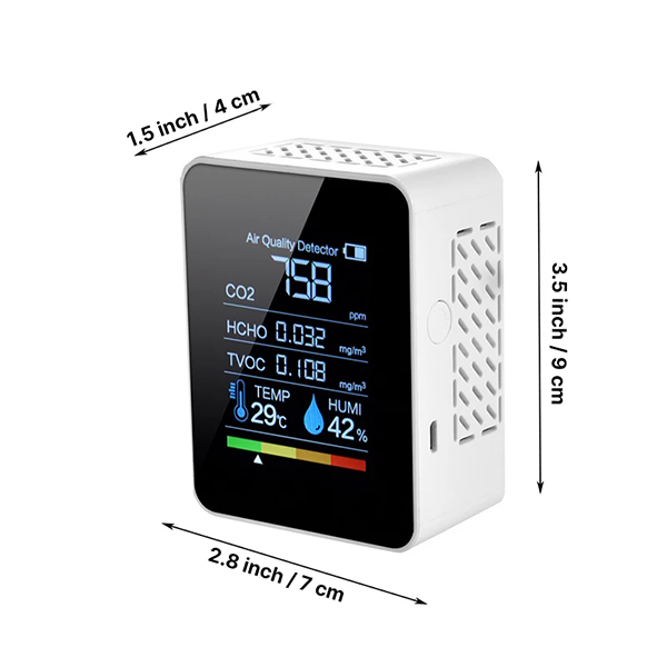 RoyaleGlow CO2 Carbon Dioxide Monitor, Air Quality Detector