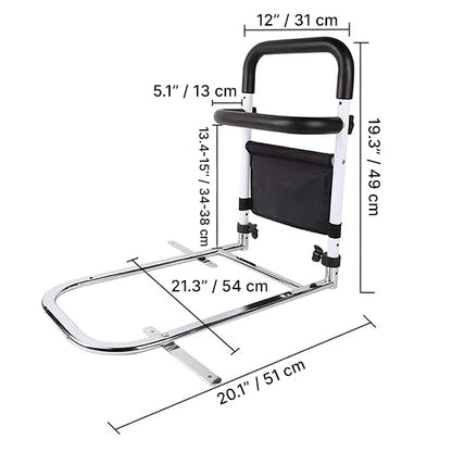 Royaleva Adjustable Bed Rail Holder for Easy Support