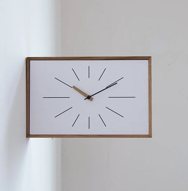 Yū Tokyo Acacia Wood Wall & Table Clock 4