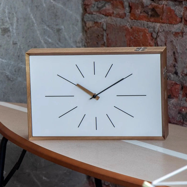 Yū Tokyo Acacia Wood Wall & Table Clock 5