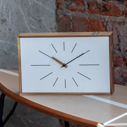 Yū Tokyo Acacia Wood Wall & Table Clock 5