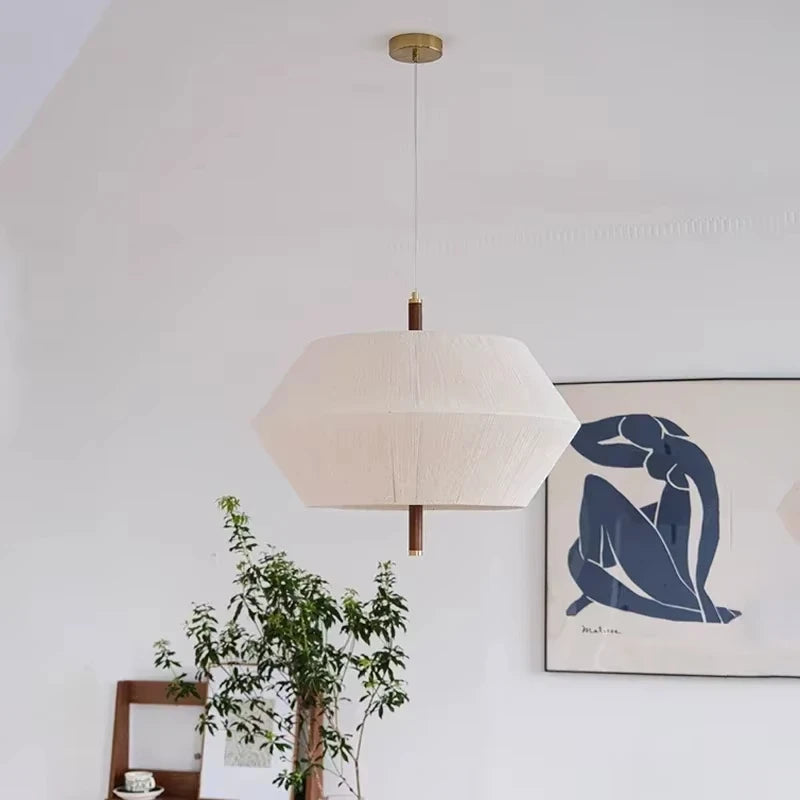 Yū Tokyo Japanese Hemp Rope Rattan Ceiling Pendant Light 6