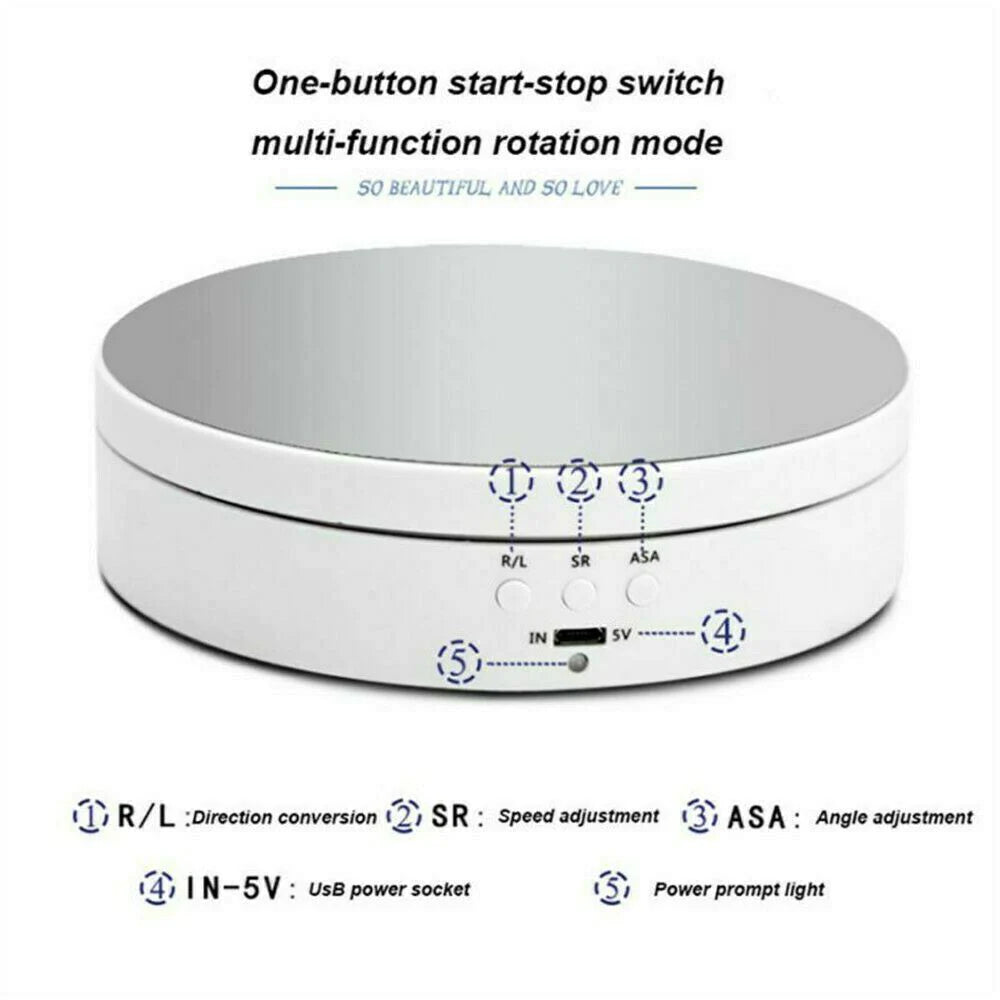Rayvia 360° Electric Motorized Rotating Display Rack