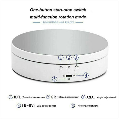 Rayvia 360° Electric Motorized Rotating Display Rack