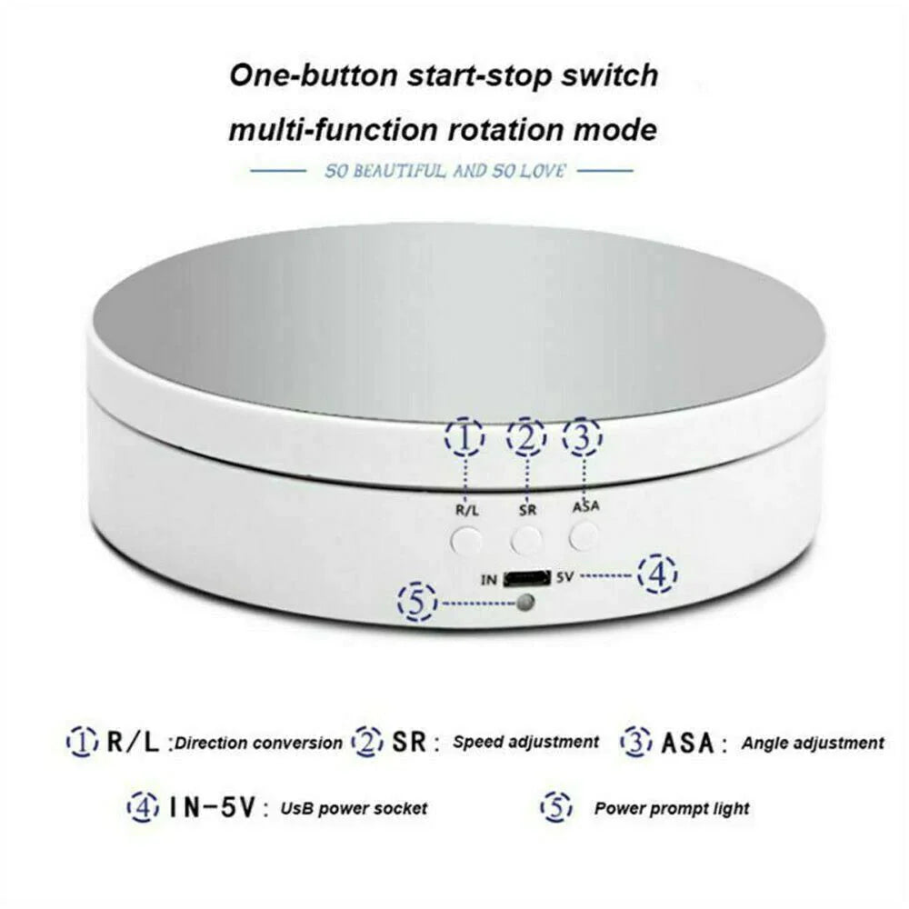 Rayvia 360° Electric Motorized Rotating Display Rack