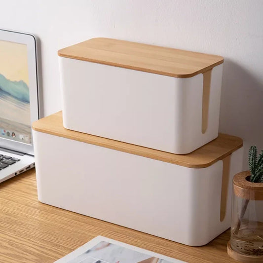 Luxora Wire Organizer Box for Tidy Cable Management