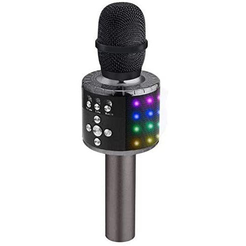 RoyaleGlow Bluetooth Karaoke Microphone with LED Lights