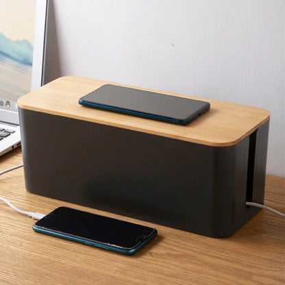 Luxora Wire Organizer Box for Tidy Cable Management