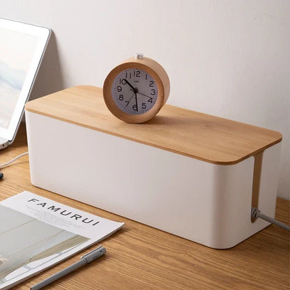 Luxora Wire Organizer Box for Tidy Cable Management