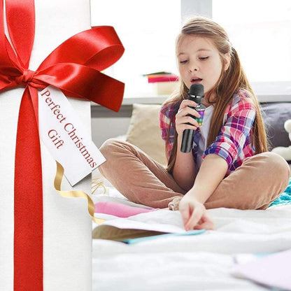 RoyaleGlow Bluetooth Karaoke Microphone with LED Lights