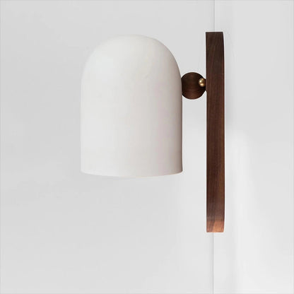 Zen Nordic wall light in walnut and metal, LED, 1 light 0
