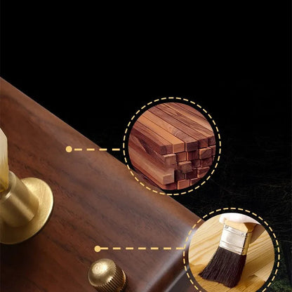 Zenno Minimalist LED Vanity Light - IP44 Walnut Wood Linear for Bathroom/Bedroom 7