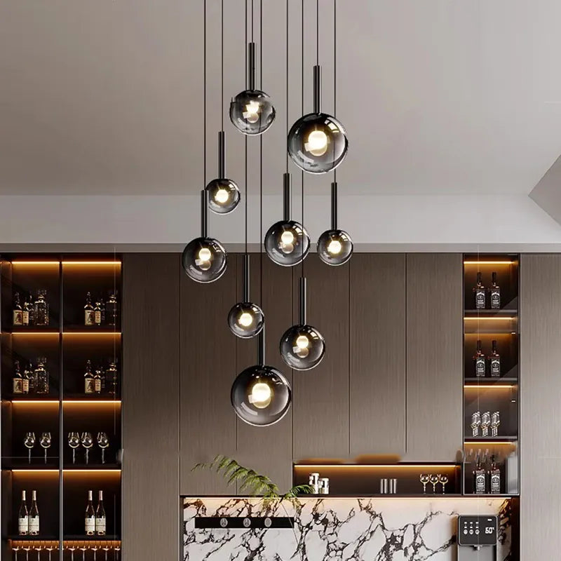 Zorin Multi Glass Pendant Chandelier 2