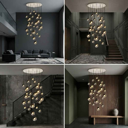 Zorin Multi Glass Pendant Chandelier 4
