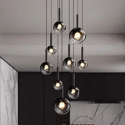 Zorin Multi Glass Pendant Chandelier 6