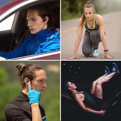 Luxora New Waterproof Bone Conduction Headphones Stereo Bluetooth Wireless