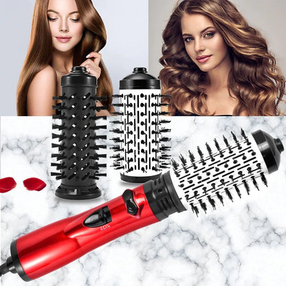 Luxora Rotating Hair Dryer with Interchangeable Brushes