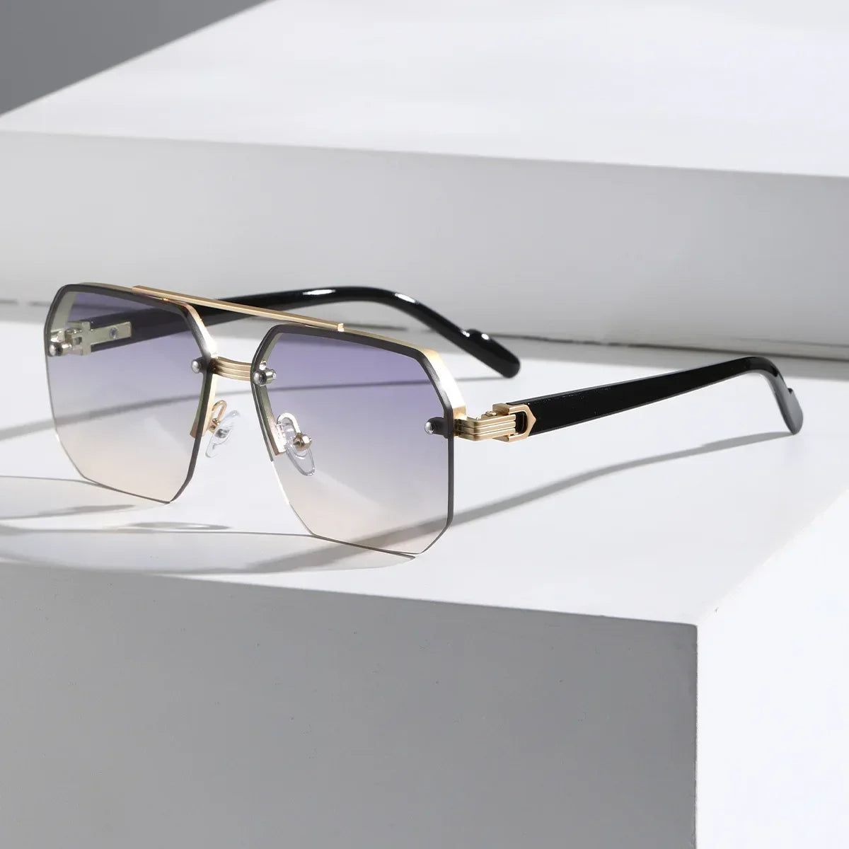 Luxora Aether Geometric Sunglasses with UV400 Protection