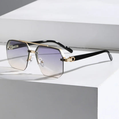 Luxora Aether Geometric Sunglasses with UV400 Protection