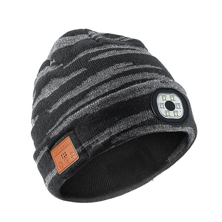 RoyaleGlow 3-in-1 Function Bluetooth Beanie for Outdoor Use