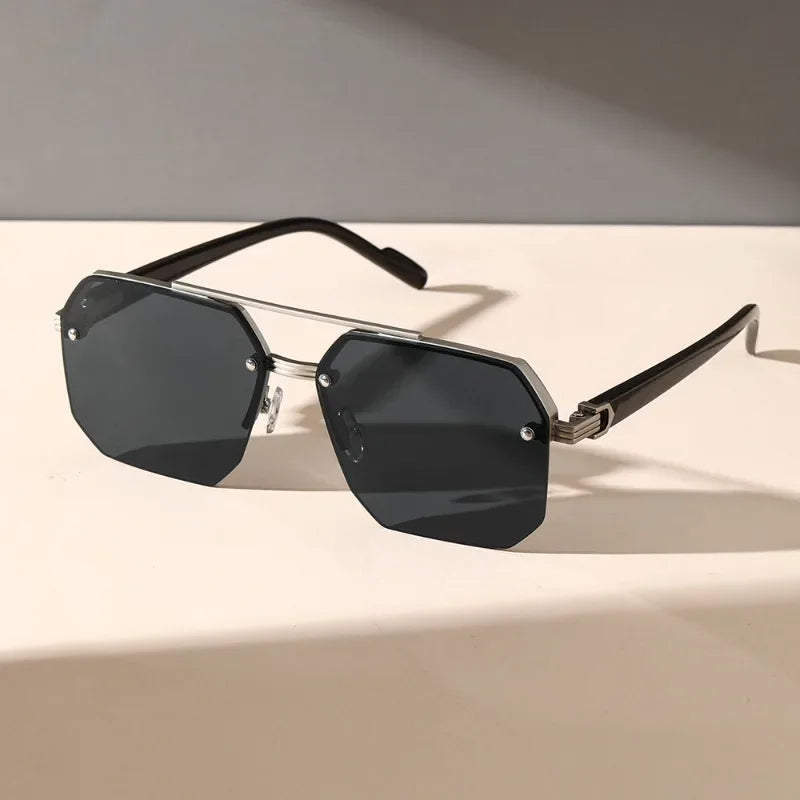 Luxora Aether Geometric Sunglasses with UV400 Protection
