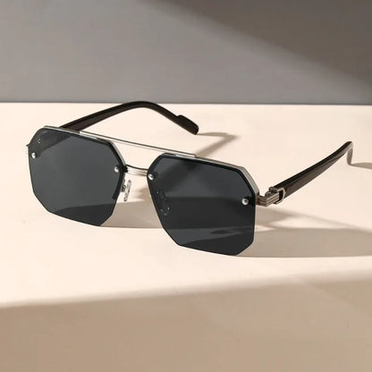 Luxora Aether Geometric Sunglasses with UV400 Protection