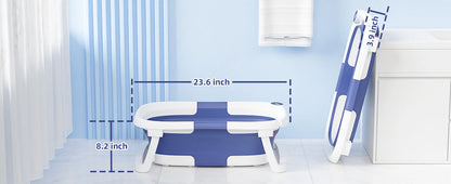 Royaleva Baby Bath Tub with Temperature Sensor and Foldable Design