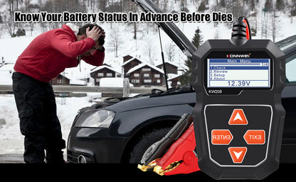 Luxora Car Alternator Battery Tester for 12V Batteries