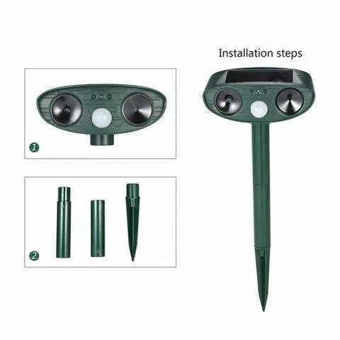 Luxora Ultrasonic Chipmunk Repeller - Solar Powered 48 Hours