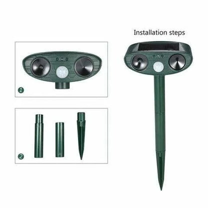 Luxora Ultrasonic Chipmunk Repeller - Solar Powered 48 Hours