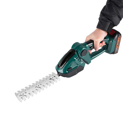 Royaleva Cordless Hedge Trimmer 2-in-1 with Dual Battery