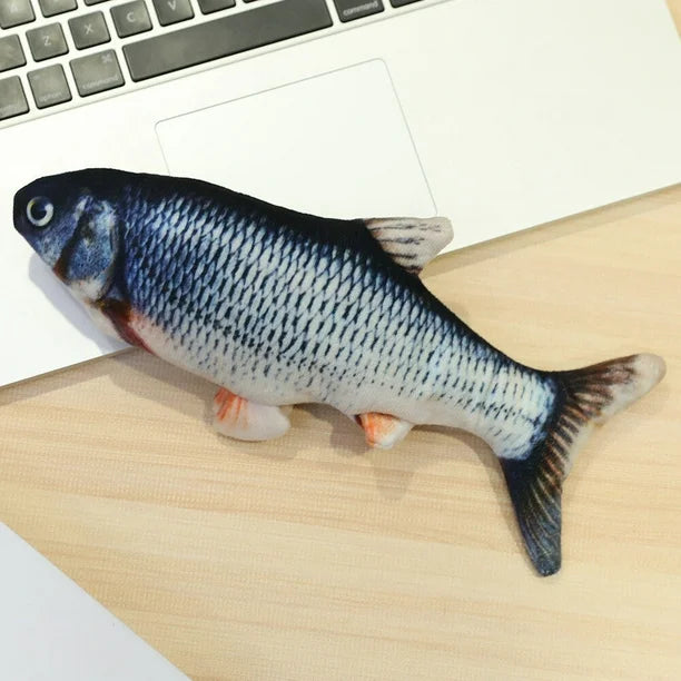 RoyaleGlow USB Floppy Fish Toy for Cats and Dogs
