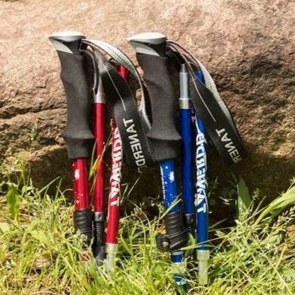 Royaleva Adjustable Trekking Poles - Foldable Telescopic Pole