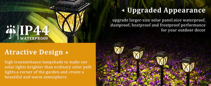 Luxora 6 Pack Led Solar Pathway Garden Lights Outdoor