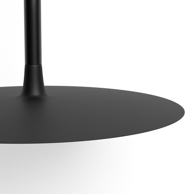 LuxRoyale Flat LED Pendant Light-Modern Disk Industrial Hanging Lamp