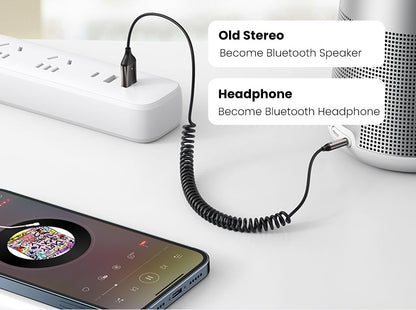 Luxora Bluetooth Aux Adapter for Wireless Car Audio Connection